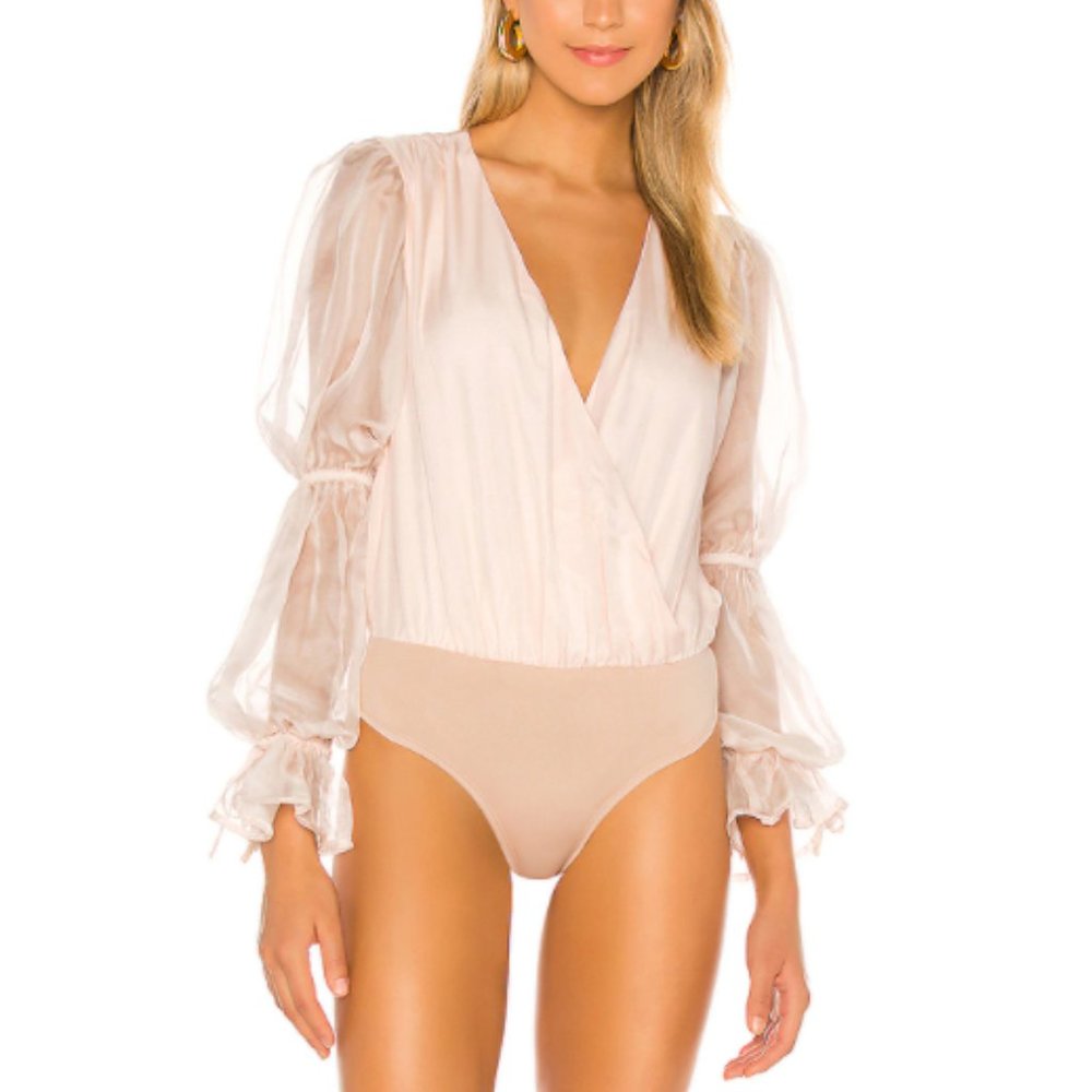 LOVERS AND FRIENDS MIA BODYSUIT in Blush Pink - Picture 3 of 14